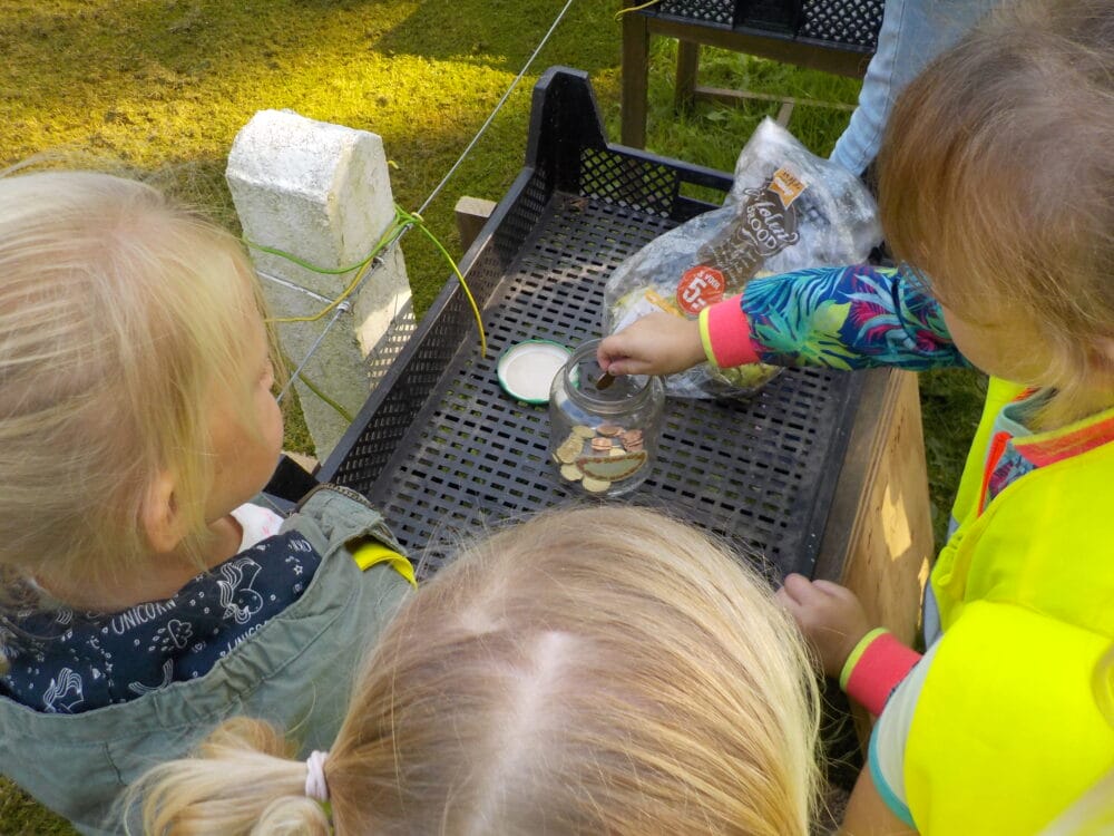 Fruit kopen op het platte land